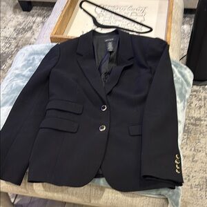 Lord & Taylor Black Blazer with Notched Lapels and Tailored Fit